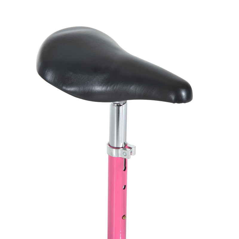 Monopattino Elettrico per Bambini 120W Pieghevole con Sella Rosa 