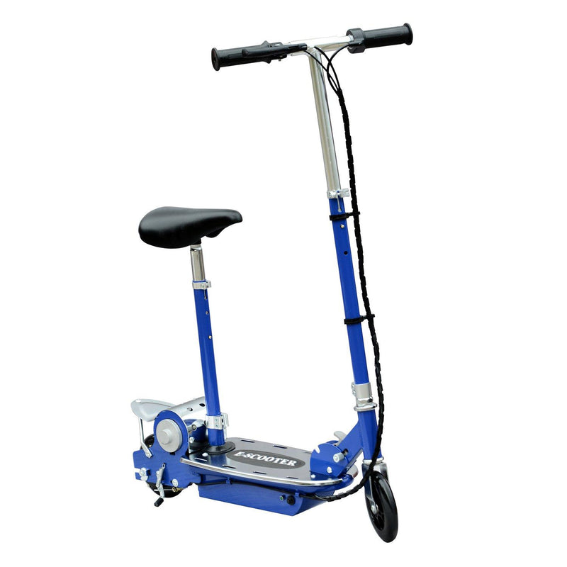 Monopattino Elettrico per Bambini 120W Pieghevole con Sella Blu 