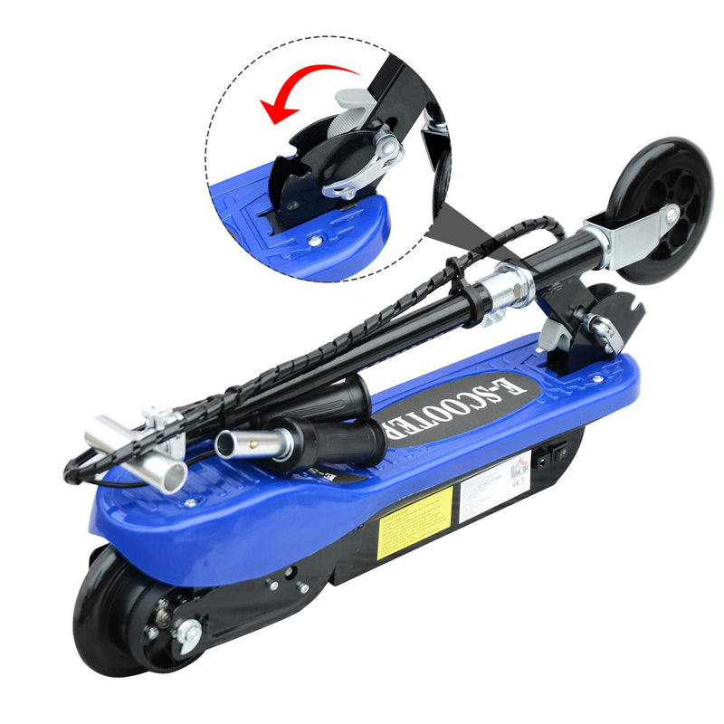 Monopattino Elettrico per Bambini 120W Pieghevole Blu 