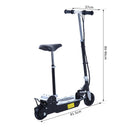 Monopattino Elettrico per Bambini 120W Pieghevole con Sella Nero 