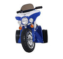 Moto Elettrica Polizia per Bambini 6V Police Blu 