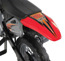 Moto Cross Elettrica per Bambini 6V con Rotelle Rosso 