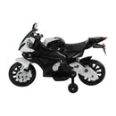 Moto Elettrica per Bambini 12V con Licenza BMW S 1000 RR Nera e Bianca