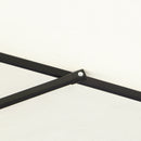 Ombrellone da Giardino Ø2.7x2.35 m Palo Ø38 mm in Alluminio Inclinabile Bianco 