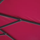 Ombrellone Decentrato da Giardino in Metallo Ø3x2.6m Bordeaux 