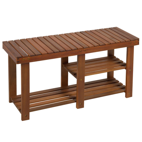 prezzo Eingangsbank Schuhregal aus Holz 87x28x45 cm