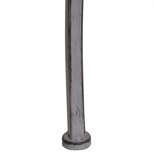 online Parkbank aus grauem Stahl 86x56x80 cm