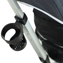 Passeggino Triciclo per Bambini con Maniglione Tettuccio e Cestino Grigio Scuro 