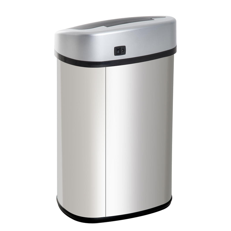 Pattumiera ad Apertura Automatica in Acciaio Inox con Sensore 48 Litri 