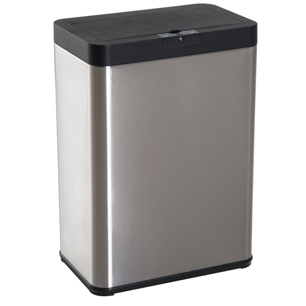 Selbstöffnender Abfallbehälter aus Edelstahl mit Sensor 52 Liter online