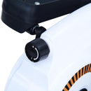 Mini Pedaliera Ellittica per Allenamento a Casa Max 110Kg Bianca e Nera 