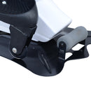 Mini Pedaliera Ellittica per Allenamento a Casa Max 110Kg Bianca e Nera 