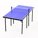 Tavolo da Ping Pong Pieghevole in Legno MDF 153x76.5x67 cm Blu e Nero 