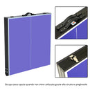 Tavolo da Ping Pong Pieghevole in Legno MDF 153x76.5x67 cm Blu e Nero 