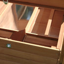 Pollaio Gabbia per Galline da Esterno con Zona di Corsa e Nido in Legno 190x81x103 cm 