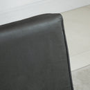 Poltrona Letto Trasformabile con Rivestimento in Microfibra Grigio Scuro 