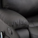 Poltrona Relax Dondolo Massaggiante e Riscaldante in Similpelle Nero 