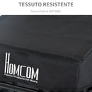 Rimorchio Carrello per Bicicletta Porta Oggetti in Acciaio 144x59x80 cm 