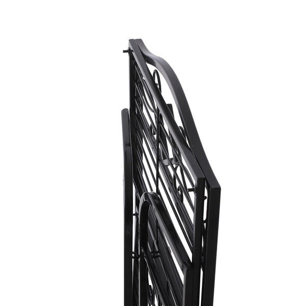 3-stöckiges klappbares Blumenregal aus schwarzem Metall, 48 x 28 x 101,5 cm online