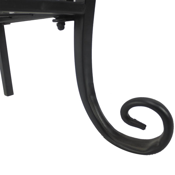 online Pflanzenhalter, platzsparendes Regal für den Hausgarten, aus schwarzem Metall, 75 x 25 x 169 cm