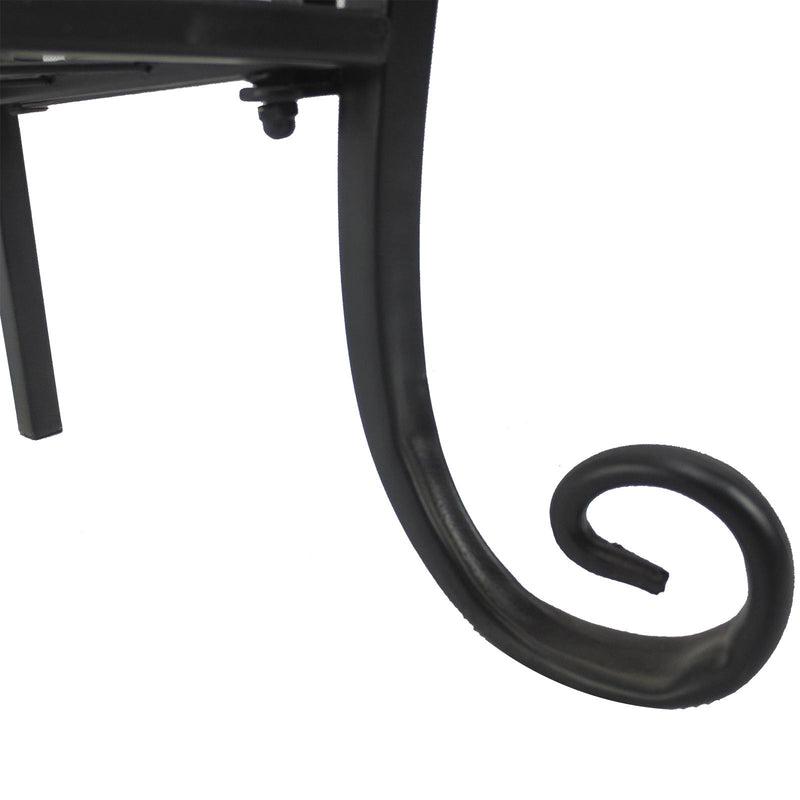 Portapiante Scaffale Salvaspazio per Casa Giardino in metallo Nero 75x25x169 cm 