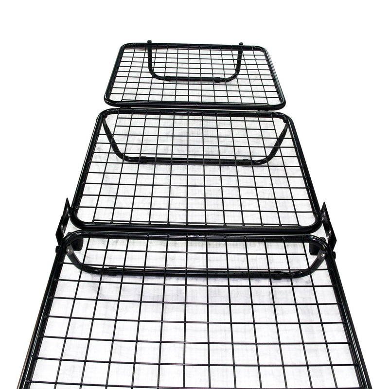 Brandina Pieghevole con Materasso per Ospiti Bianco e nero 75x65x37-48 cm 