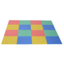 Tappeto Puzzle in EVA per Bambini Antiscivolo 16 Pezzi Multicolori 63.5x63.5x2 cm 