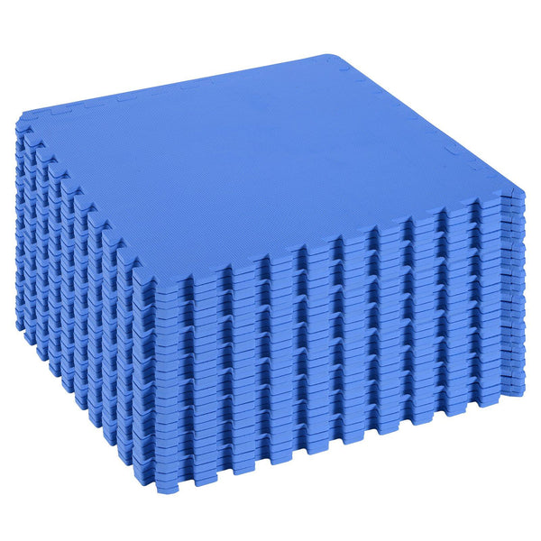 Puzzlematte 32 Teile 63 x 63 cm in blauem weichem EVA acquista