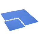 Tappeto Puzzle 32 Pezzi 63x63 cm in EVA Morbido Blu 