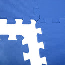 Tappeto Puzzle 32 Pezzi 63x63 cm in EVA Morbido Blu 