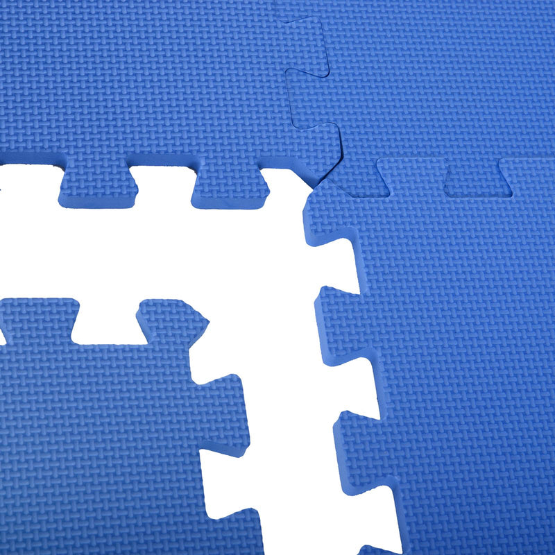 Tappeto Puzzle 32 Pezzi 63x63 cm in EVA Morbido Blu 