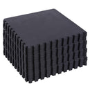 Tappeto Puzzle 32 Pezzi 63x6 cm in EVA Morbido Nero 