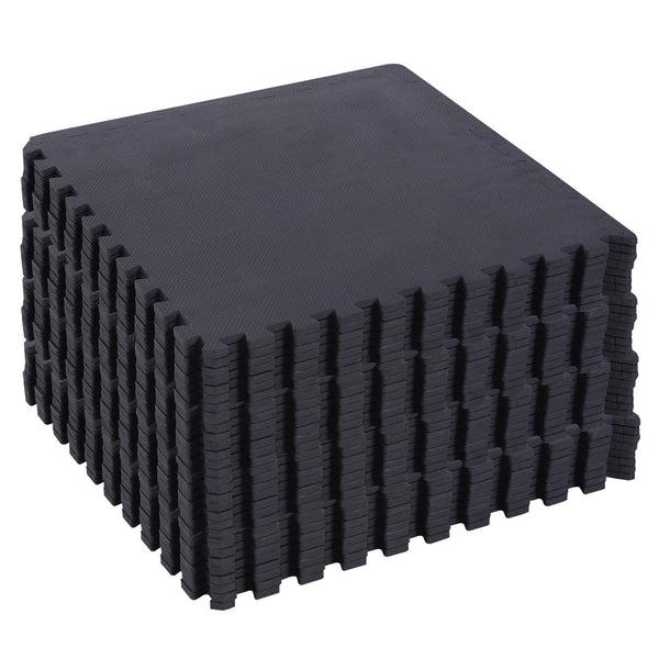 acquista Puzzlematte 32 Teile 63x6 cm in schwarzem weichem EVA