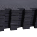 Tappeto Puzzle 32 Pezzi 63x6 cm in EVA Morbido Nero 