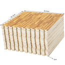 Tappeto Puzzle in EVA Effetto Legno Naturale 32 Pezzi 61.5x61.5 cm 