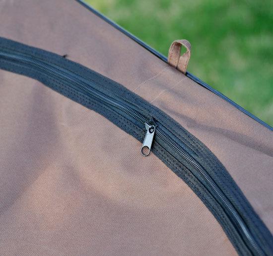 Box Recinto per Cani Pieghevole in Oxford Marrone-crema Ø116x71 cm 