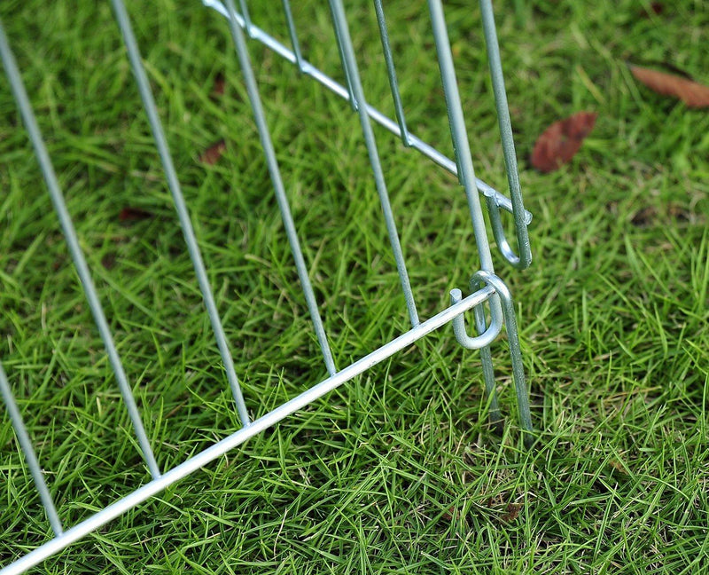 Recinto per Animali Domestici 8 Pezzi L63xH91 cm 