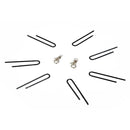 Recinto per Cani Gatti Cuccioli Roditori 8 Pezzi Nero 91x61 cm 