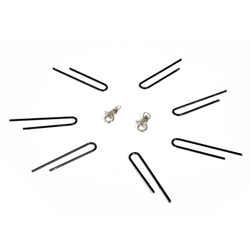 Recinto per Cani Gatti Cuccioli Roditori 8 Pezzi Nero 91x61 cm 