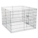 Recinto per Cani Gatti Cuccioli Roditori 8 Pezzi Nero 91x61 cm 