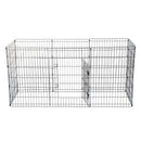 Recinto per Cani Gatti Cuccioli Roditori 8 Pezzi Nero 91x61 cm 