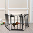 Recinto Modulare per Animali Domestici per Interno e Esterno 6 Pezzi 62.5x76 cm 