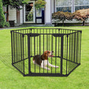 Recinto Modulare per Animali Domestici per Interno e Esterno 6 Pezzi 62.5x76 cm 