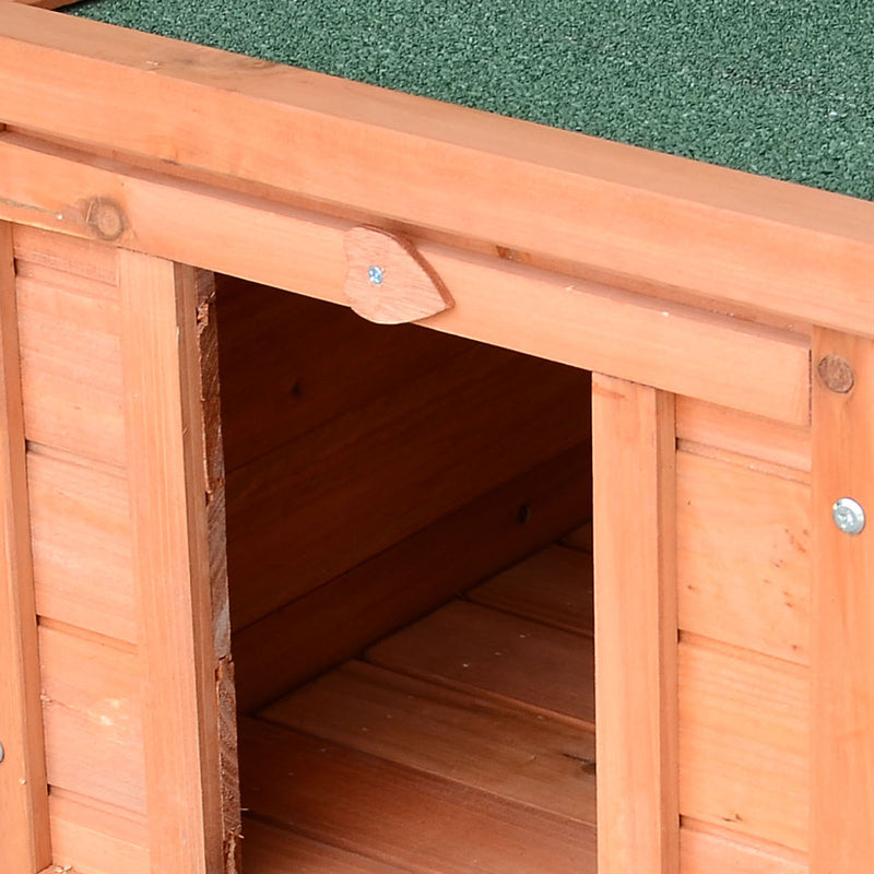 Conigliera Gabbia per Piccoli animali con Tetto Apribile in Legno 51x42x43 cm 