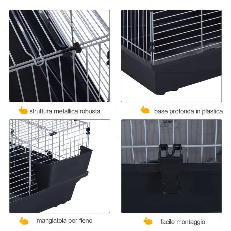 Gabbia Trasportino per Piccoli Roditori 100x55x41 cm 