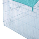 Gabbia Recinto da Esterno per Animali Domestici con Rete Metallica 203x103x98 cm 