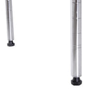 Scaffale Portaoggetti in Acciaio Cromato 4 Ripiani Regolabili 60x35x122 cm 