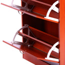 Scarpiera Salvaspazio 12 Paia con Ripiani Regolabili in Legno 60x24x80 cm 