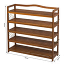 Scarpiera in Legno Laccato 5 Ripiani 84x26x82 cm 