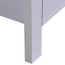 Scarpiera Salvaspazio in Legno con 2 Ante e Cassetti Bianco 80x34x104 cm 